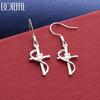 925 Sterling Silver Cross AAA Zirconia Earrings Fashion Jewelry