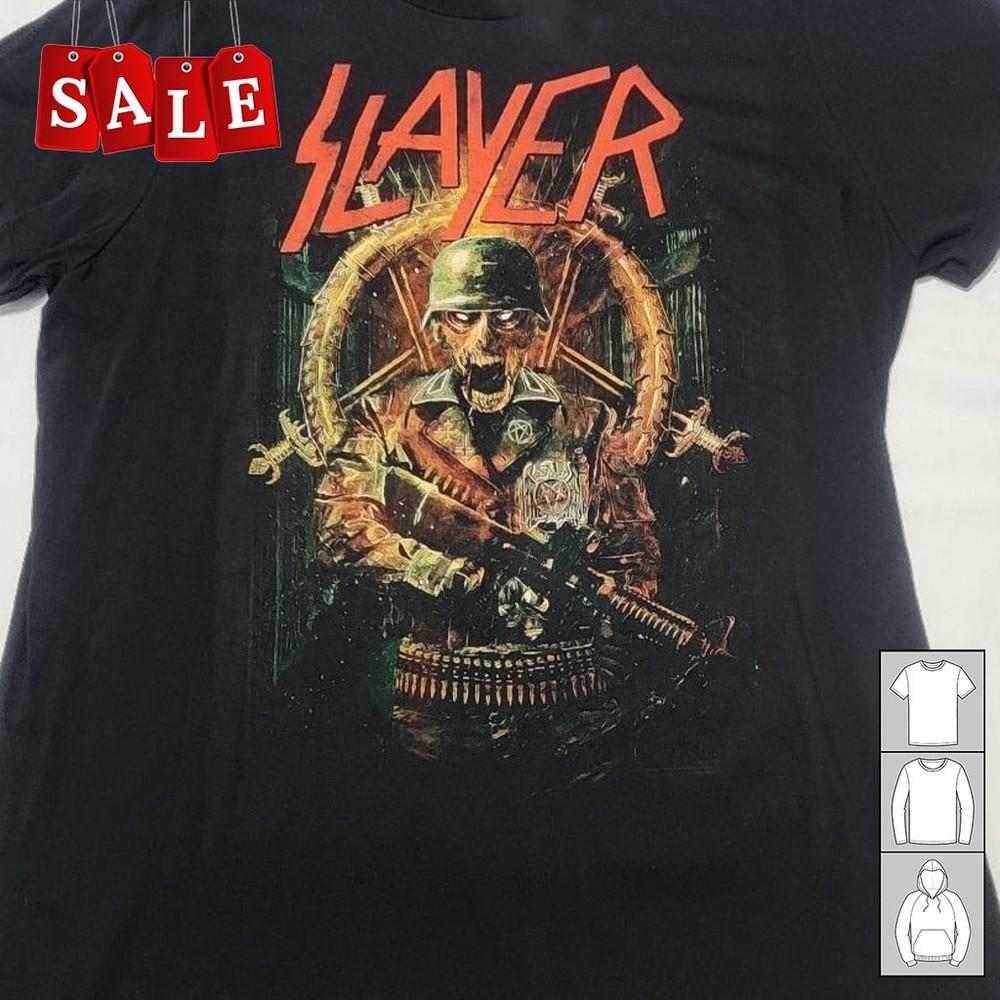 Новая футболка Slayer Soldier Подарок для фанатов Унисекс S-5XL Футболка UK215 Унисекс Футболка XXXL