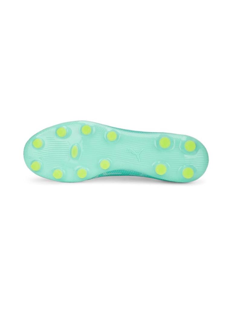 Puma Ultra Match 107218 Soccer 2023 Electro Size HG/AG Men's Cleats, Spring/Summer Colorway, Peppermint/Puma White/Fast Yellow, 25.5cm