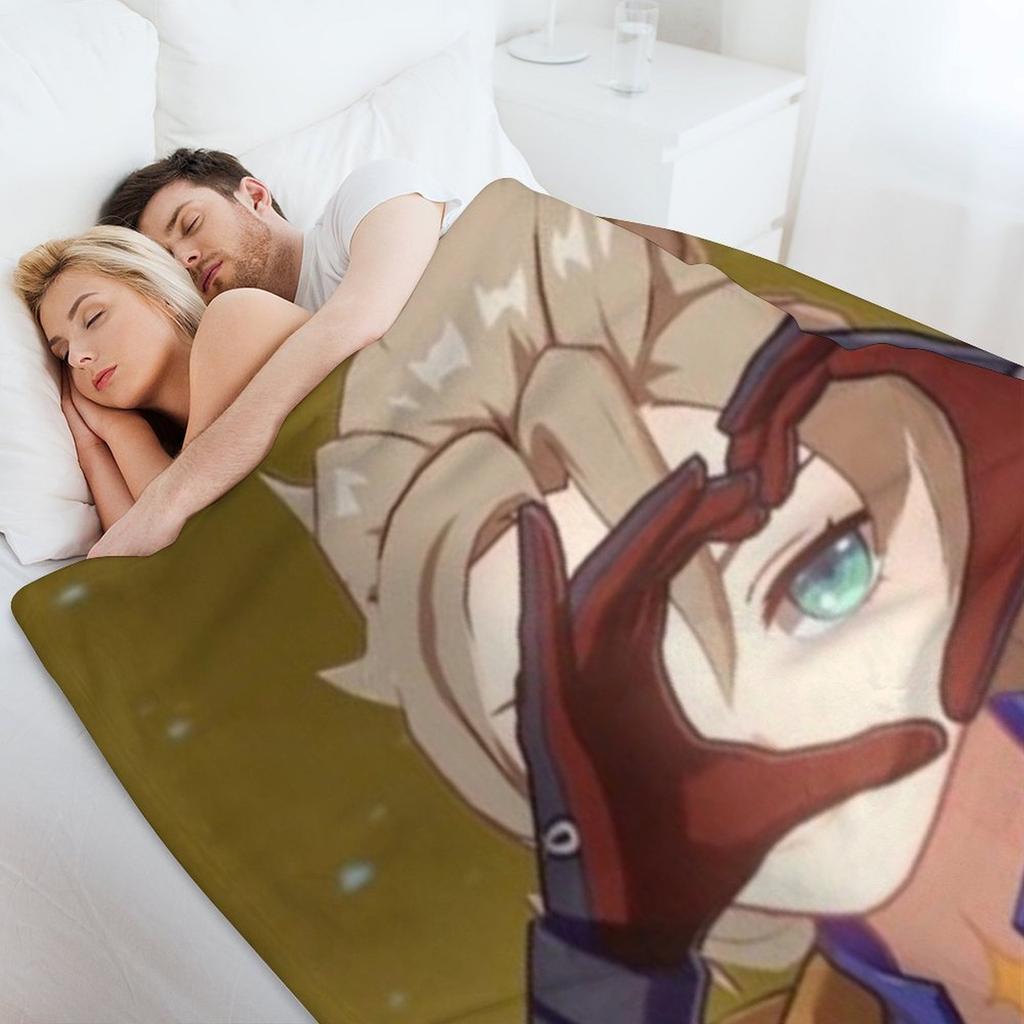Albedo heart hand Throw Blanket Moving Baby Luxury cosplay anime Blankets