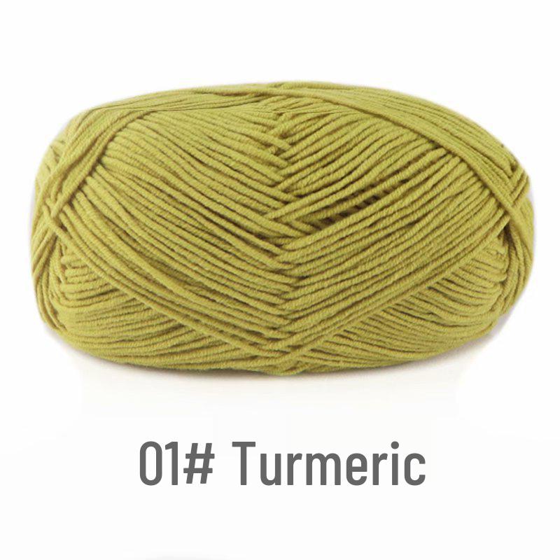 Suhe 4-Ply Combed Milk Cotton Yarn for Crochet & DIY Knitting Projects