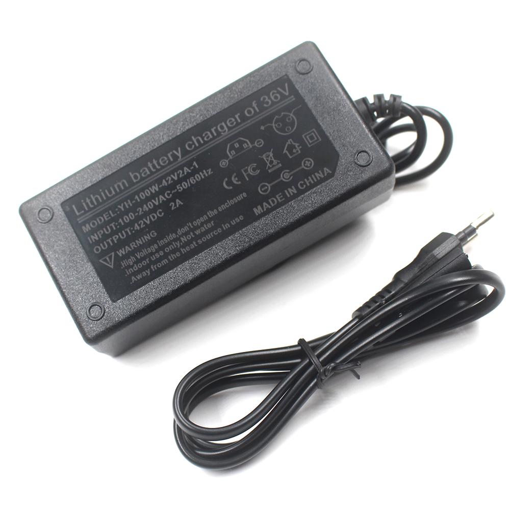 24V 29.4V 2A / 36V 42V 2A / 48V 54.6V 2A For Littium Battery Li Ion Li-ion Charger DC Plug XLRM 3P 18MM