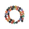 Handmade Seven-Color Agate Beads for DIY Jewelry: Round Loose Beads for Bracelets & Necklaces