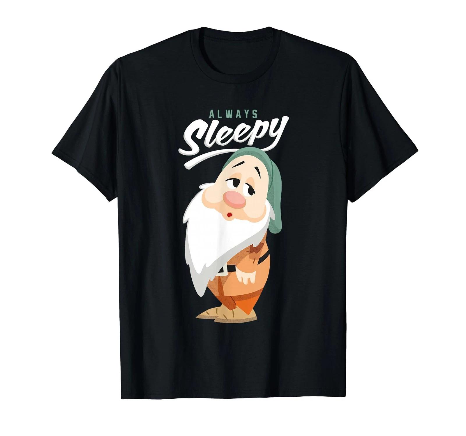 Disney Snow White And The Seven Dwarfs Always Sleepy T-Shirt_ 3XL