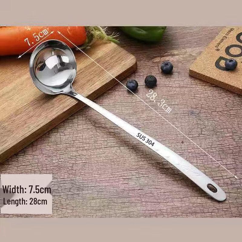 304 Stainless Steel Long Handle Soup & Hot Pot Spoon