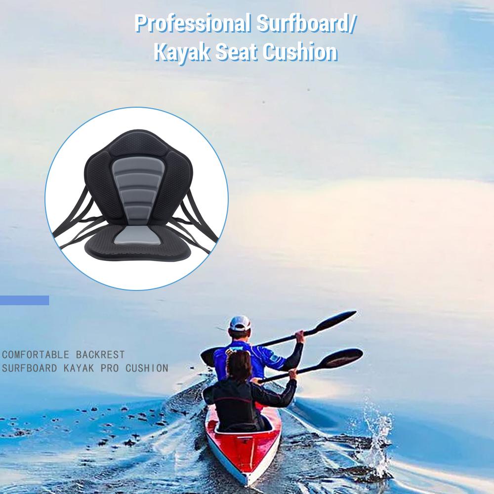 Kayak Seat Cushion with Back Support EVA Foam Padded Boat Seat Cushion Comfortable Canoe Seat Pad