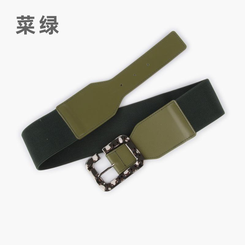 Leather Belt Elastic Elastic Belt Women'S Personalized Dress Suit Decorative Temperament Waist Seal Waist Thin