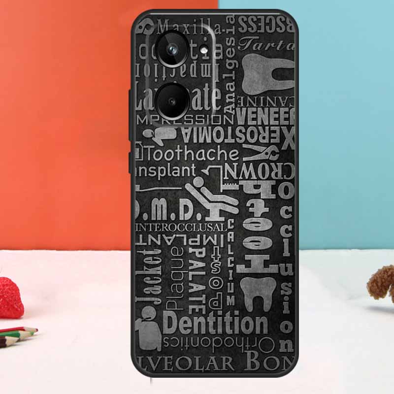 Dentist Dental Tooth Nurse For Realme 11 12 Pro Plus 9 10 GT5 GT3 GT Neo5 C35 C31 C30 C33 C51 C53 C55 C21Y C25s Case
