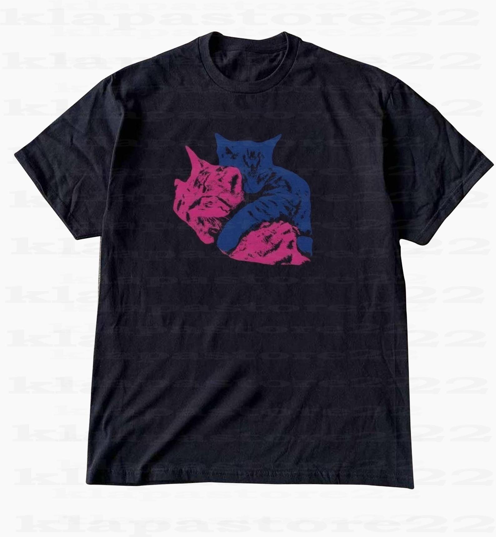 Tv Girl Album Tee, Cat Graphic T-Shirt, Indie Band Music Apparel L