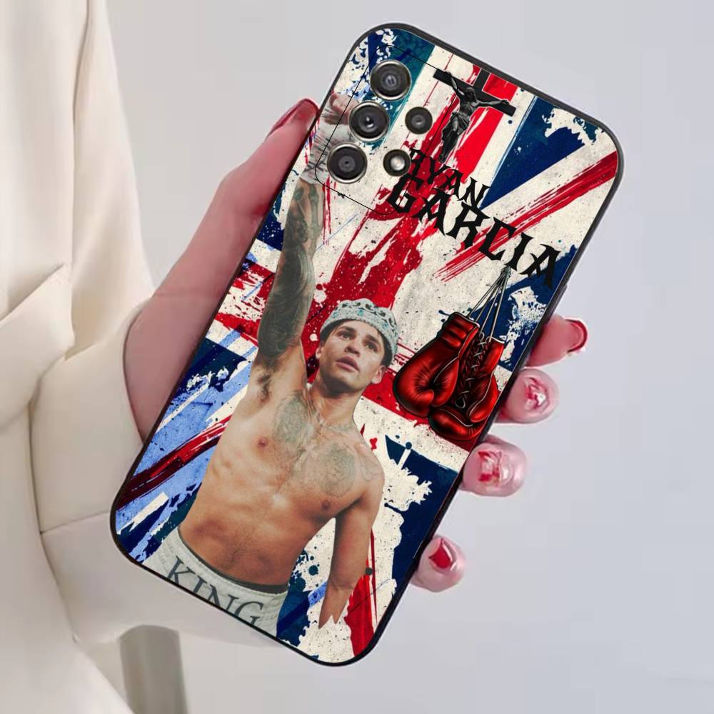 R-Ryan Garcia Boxing Star Phone Case Black Silicone Soft For Samsung S25,S24,S21,S22,S23,S30,Ultra,S20,Plus,Fe,Lite