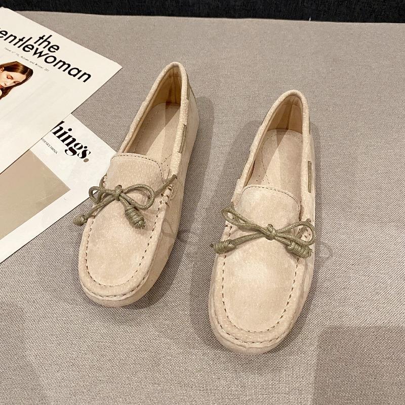 Schuhe Damen Frühling und Herbst neu vielseitig faul Schwangere flach Einzelne Schuhe Ein Pedal Damenschuhe