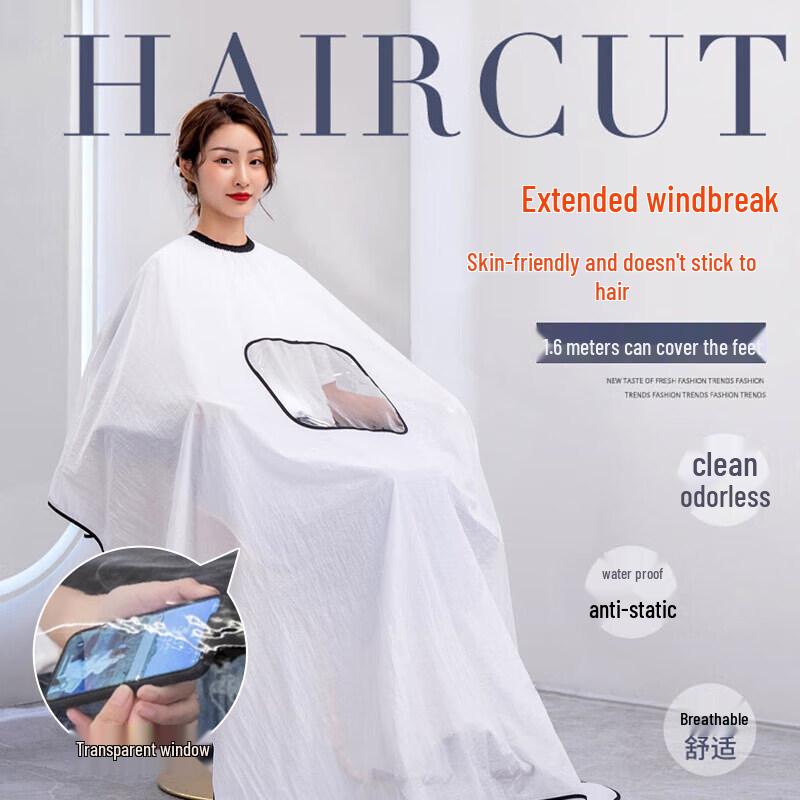 Transparent Breathable Hairdressing Cape