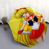 1pc Sailor Moon Inspired Umbrella Auto Open Close, Portable 3-Fold Design, 8-Bone Iron Frame, Outdoor, Perfect Gift for Fans, Travelers, Everyday Use.