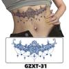 Waterproof Herbal Semi-Permanent Flower & Wings Sleeve Tattoo Sticker
