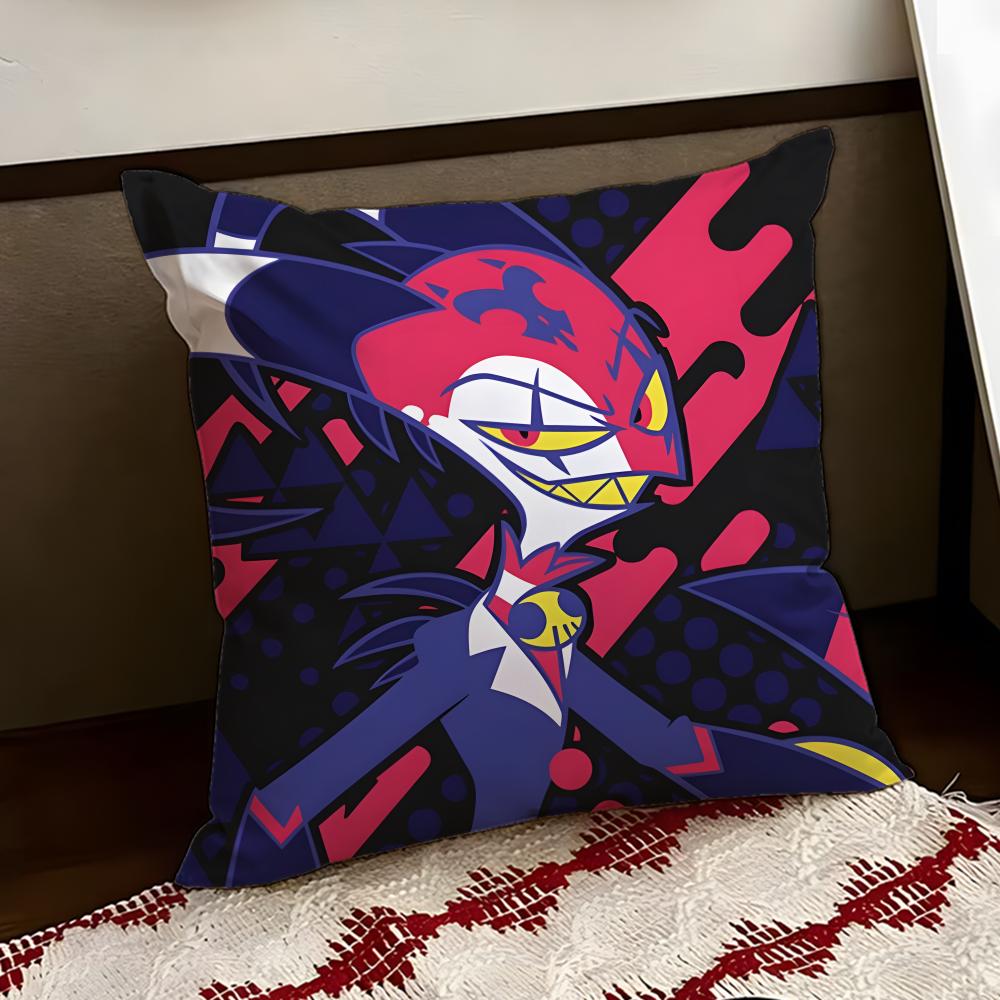 Anime HHelluva BBossS Cushion Cover Reversible Soft Durable Pillow Cover Home  Car MultiScene Use for Daily Comfort