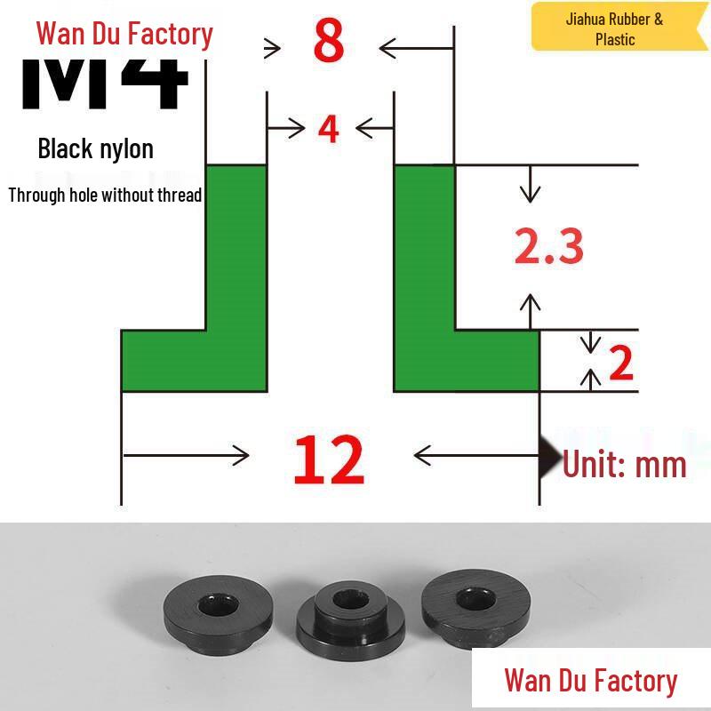 T-Shaped Nylon Insulating Bushing Spacer for M3-M35 Threads