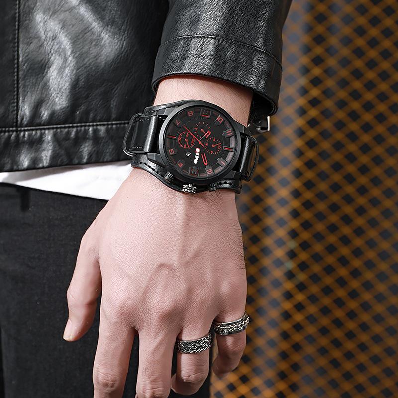 

Мужские большие модные спортивные часы в корейском и западном стиле