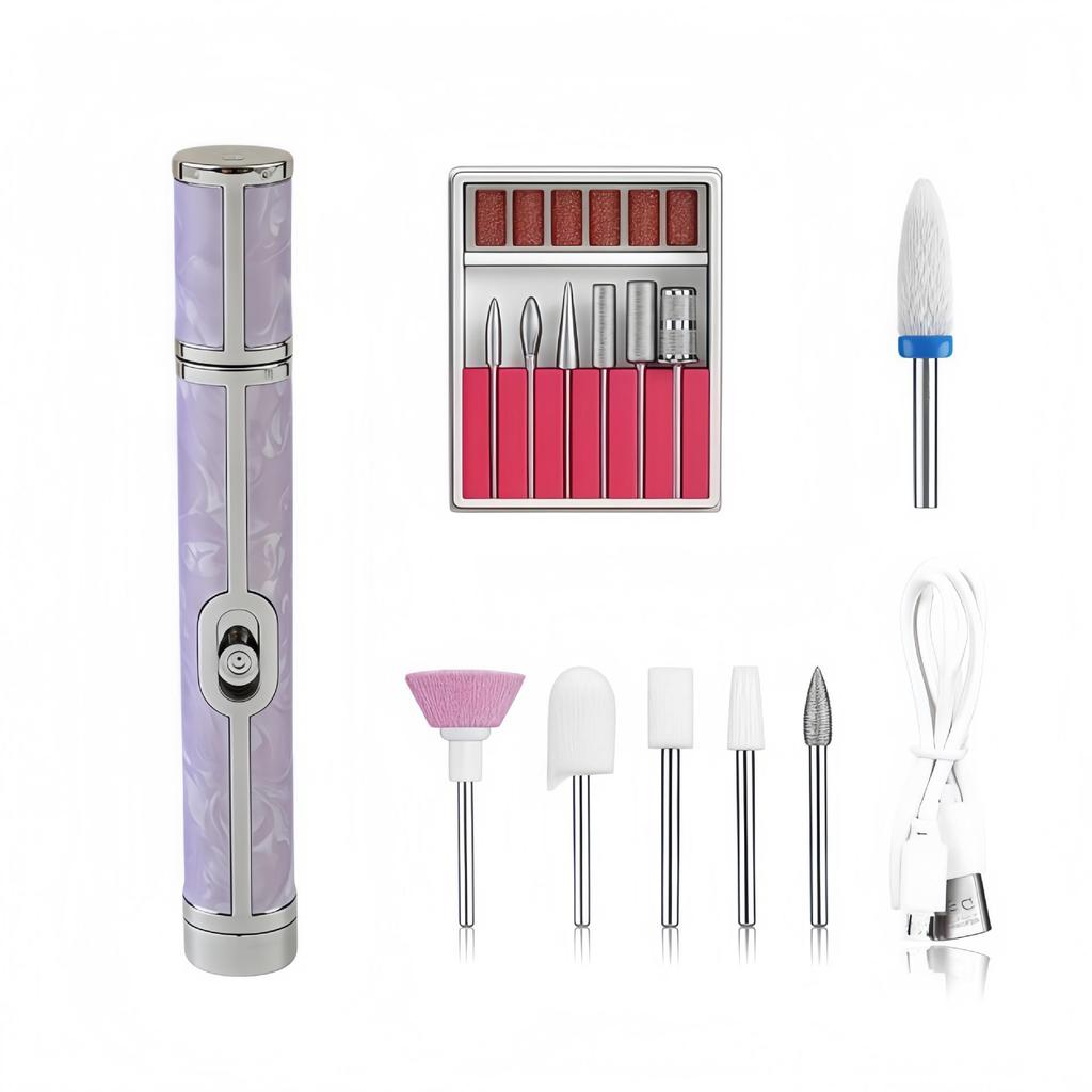 Portable Rechargeable Nail Grinder & Polisher - Professional Manicure Tool for Dead Skin Removal