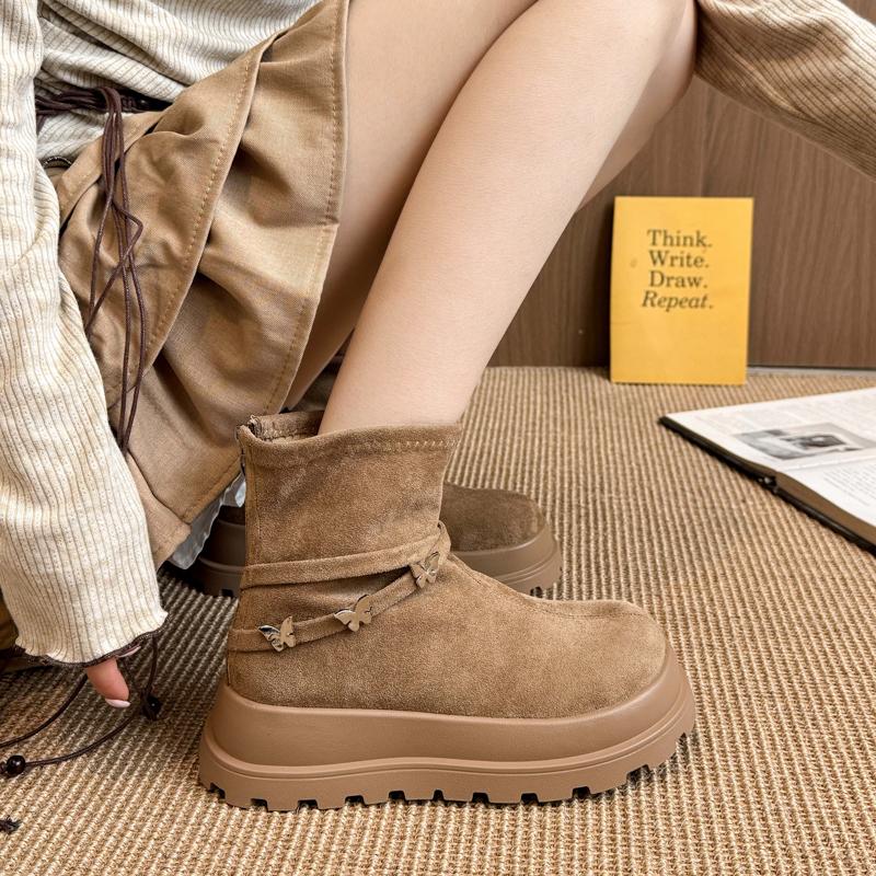 Fashion Autumn Winter Thick Bottom Woman Ankle Boot Fashion Platform Ladies Concise Zippers Mordern Short Booties
