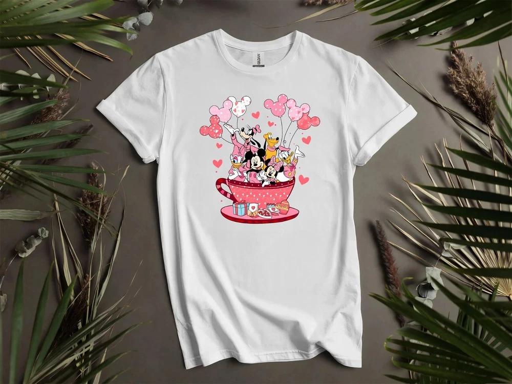 Cup Valentines Day Mickey Tshirt Unisex Unisex 2026 S