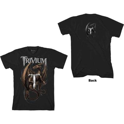Trivium Perched Dragon T-Shirt Black New