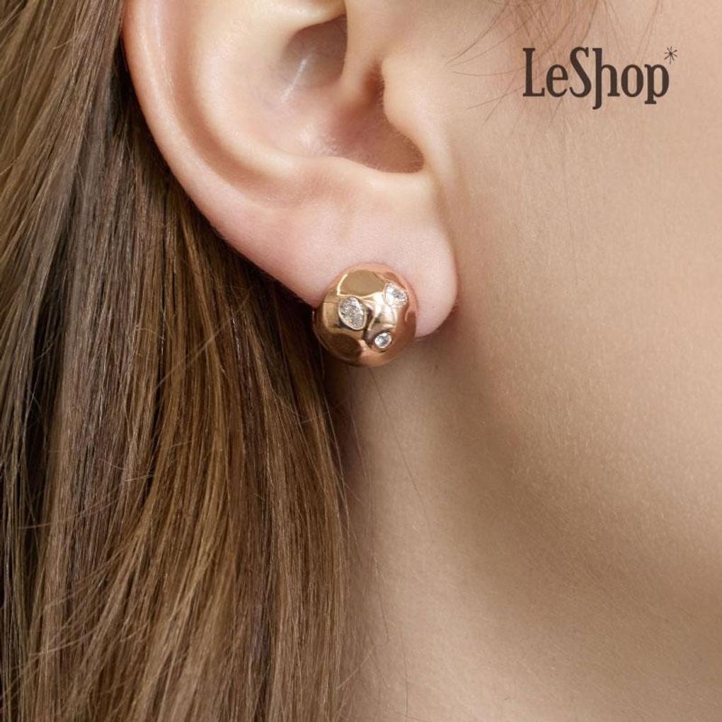 

[LsSHOP] 14K Luna Pebble Earrings (Gold Plated)_LJ5153BRE
