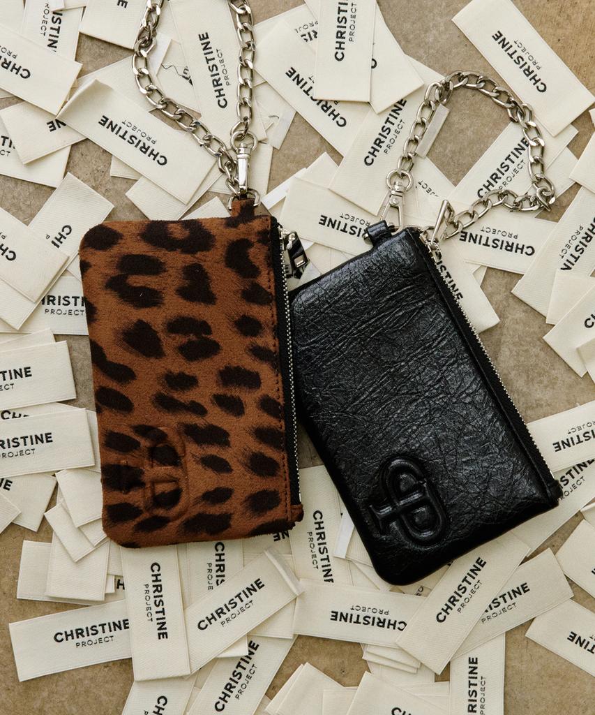 Christine Project Cp Zipper Pouch Wallet(Black Pepper)