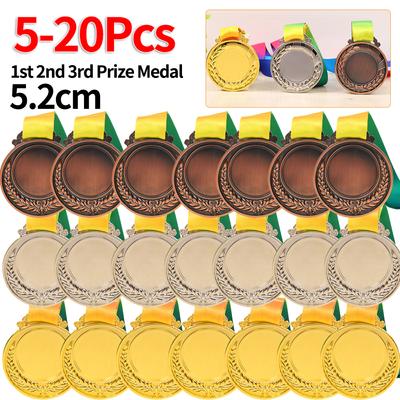 5/10/20Pcs Gold Silver Bronze Award Medal Winner Reward Outdoor Sport Football Competition Prizes Medal for Kids Souvenir Gifts