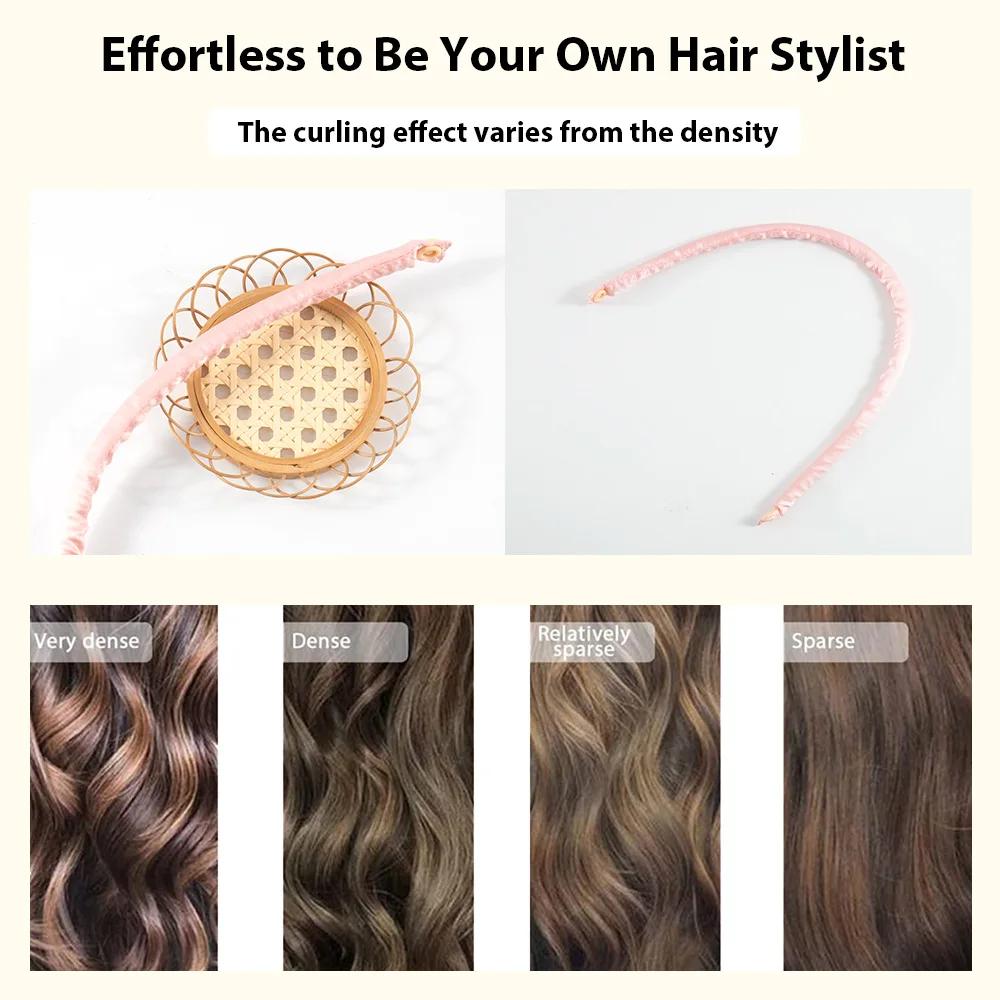 Heatless Curling Rod Headband Soft Hair Curlers No Heat Hair Rollers Lazy Curls Sleeping Overnight Flexi Rods Hair Styling Tools