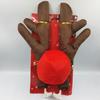 Christmas Car Decoration Deer Horn Antlers Car Kit with Red Nose and Tail for Holiday Gift Set Car Accessories Pendant