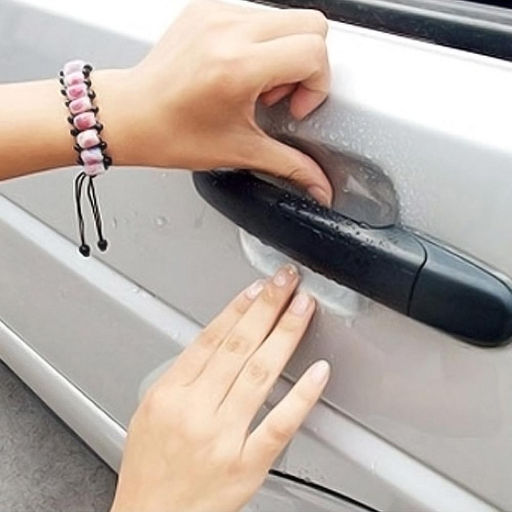 4pcs/set  Universal Invisible Car Door Handle Scratches Automobile  Vinyl Protector Films Car Handle Handle