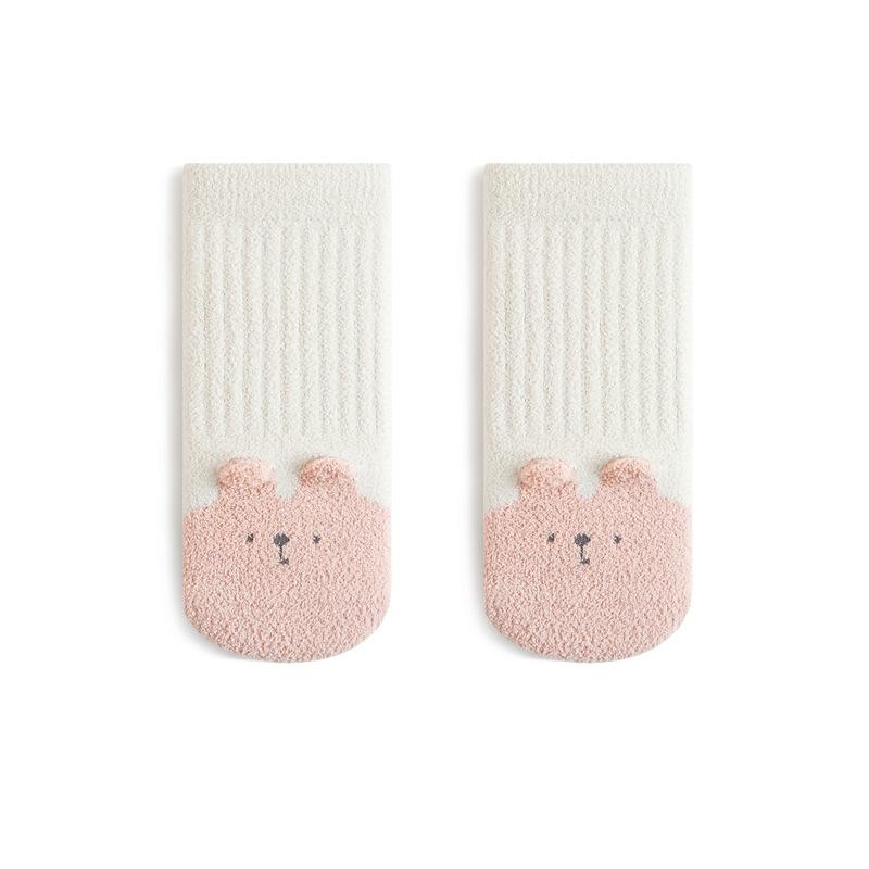 Newborn Socks Cartoon Children'S Socks Winter Warm Plus Velvet Baby Socks Indoor Kid Socks For Boys Girls Cartoon Children Sock