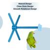 Bird Toys For Parrots Interactive Funny Chewing Rotatable Bird Perch Stand Cage Chew Toys For Exercise Playing Small Medium