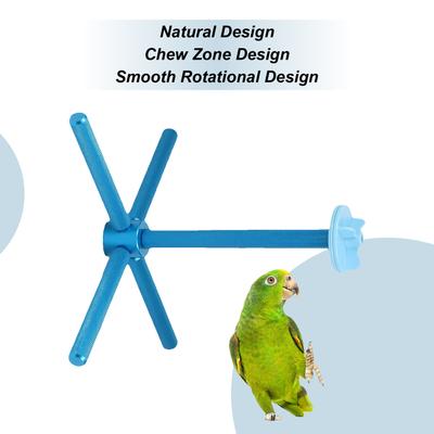 Bird Toys For Parrots Interactive Funny Chewing Rotatable Bird Perch Stand Cage Chew Toys For Exercise Playing Small Medium