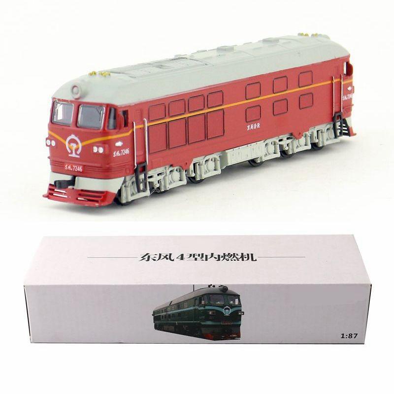 Simulation Dongfeng Alloy Train Model Toy With Sound And Light Functions