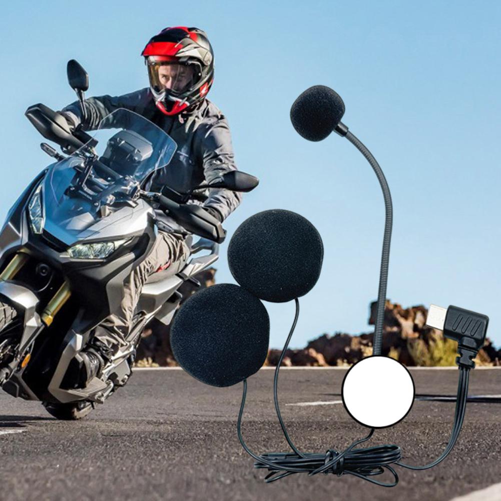 Motorcycle Helmet Headphone Type C Connector Motorcycle Helmet Racing Headset Mic Noise Reduction for Cycling Biking