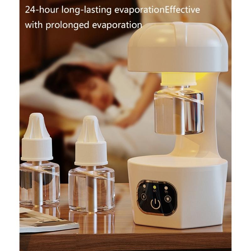 Portable USB Rechargeable Mosquitoes Repellency Device For Indoor Outdoor Use Insect Killing With Night Light Function