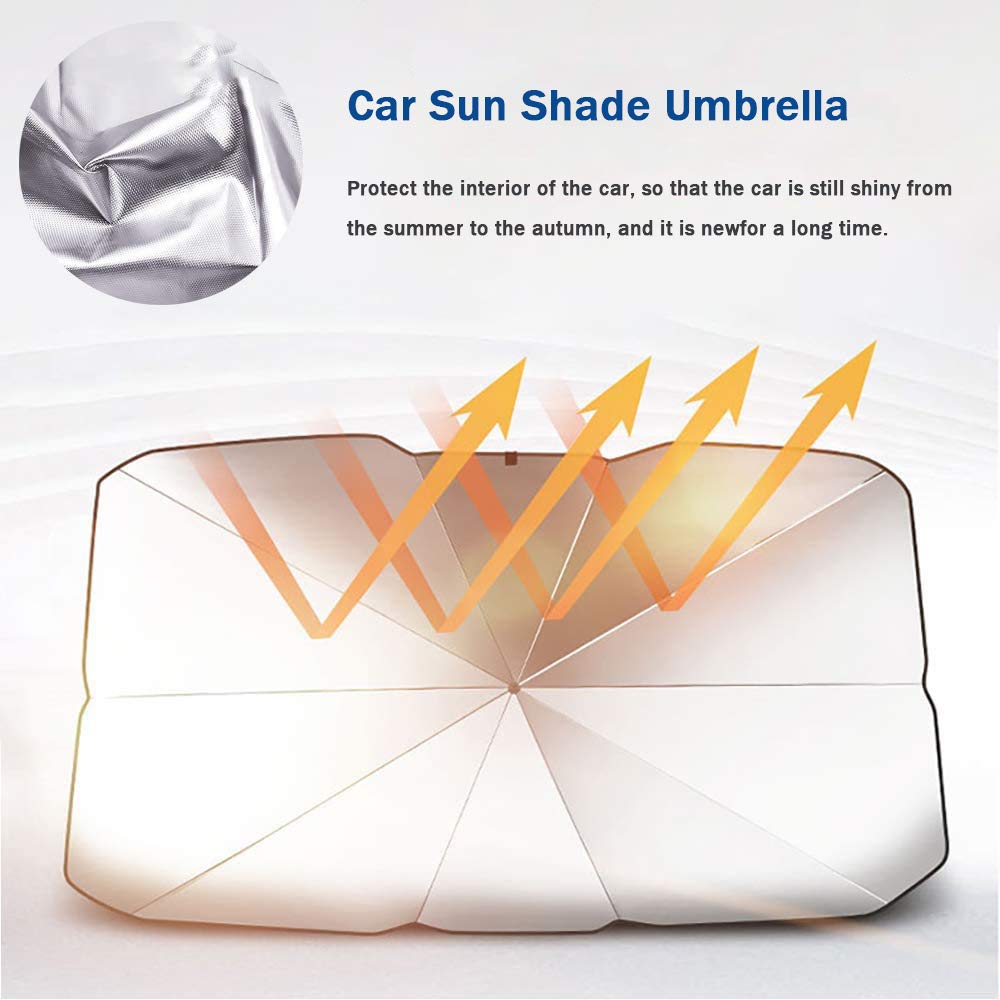 Car Sunshade Umbrella Front Windshield Sun Shade Resistant Insulation Heat Anti For TOYOTA CROWN REIZ VIOS PRADO COASTER CamryWindshield Sunshades 1