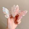 Butterfly Hair Claw for Women Acrylic Handmade Back-of-Head Shark Clip Hair Accessories