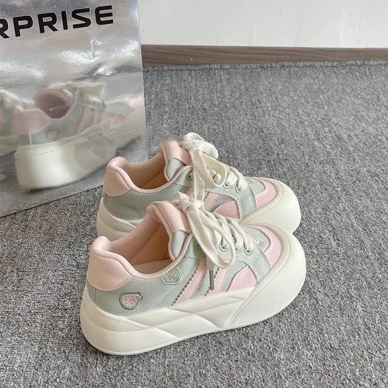 Student platform white shoes women's summer new versatile shoes board shoes casual bread shoes