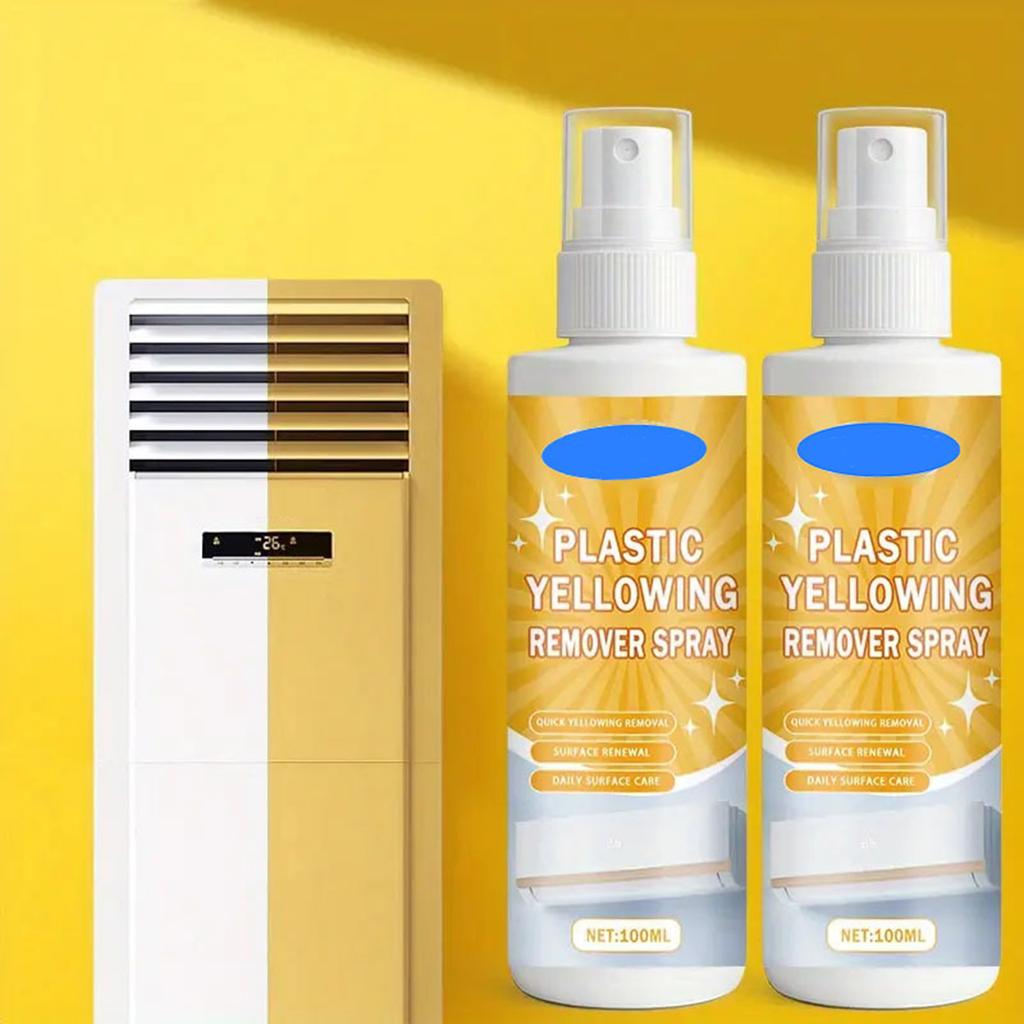 Stain Remover Plastic Gloss Restoration Agent for Air Conditioning Shell Appliances Plastic Yellowing Removal Sprayer