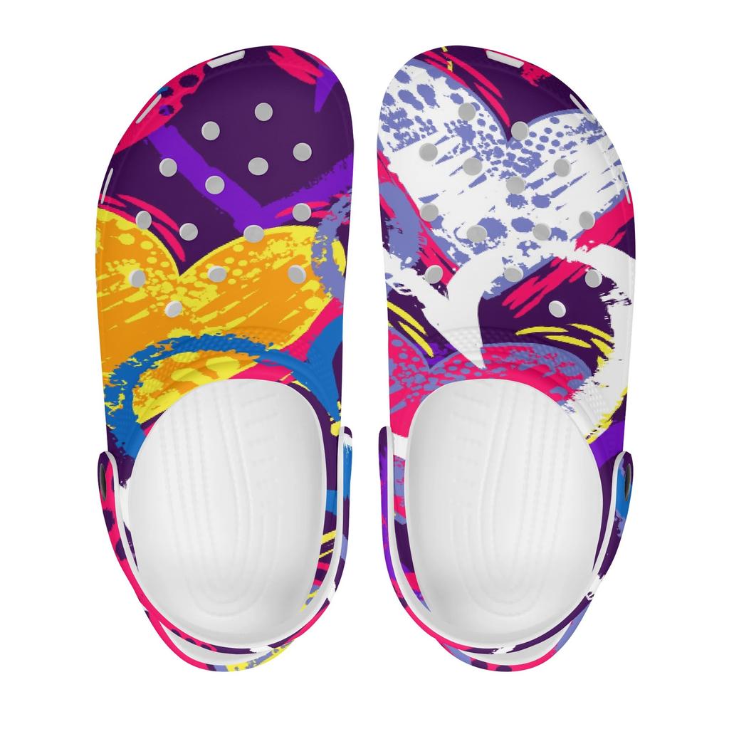 Printed EVA Garden Clogs Women Men Lightweight Breathable Slip On Shoes Beach Pool Bathroom Home Summer Sandals Daily Sandals