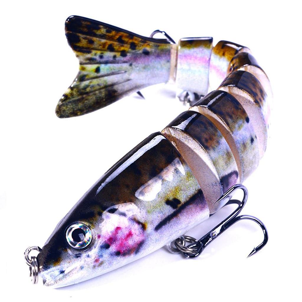 12.8cm-18g Multi-Jointed Bionic Minnow Sinking Lure for Sea Fishing Tackle.