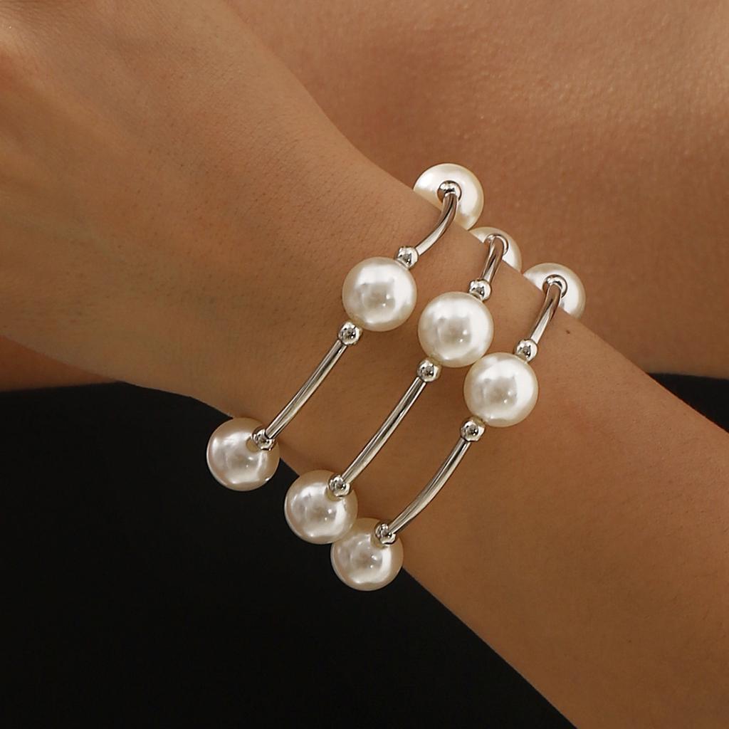 ins cold wind temperament pearl elegant small bracelet girls travel party gift