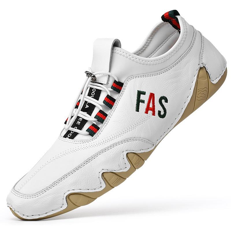 Men Genuine Leather Casual Shoes Male Sports Sneakers Men Office Business Work Shoes Father Jogging Shoes Zapatillas Hombres