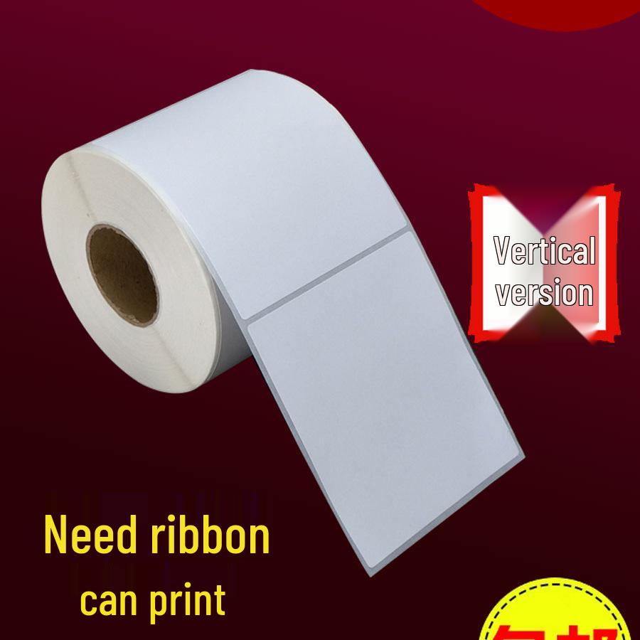 Self-Adhesive Coated Barcode Label Paper, 100x150mm, Various Thicknesses
