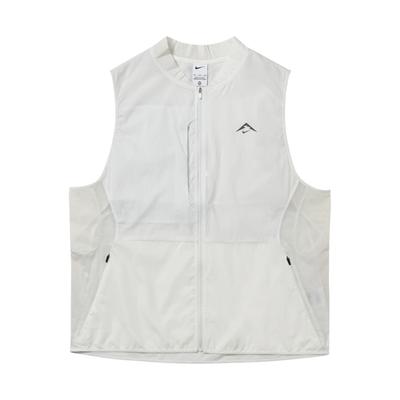 Color Block Outdoor Casual Running Zip Vest Men Vests Mountain-White FN4005-121
