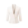 Trojeman Damen 3/4 Ärmel Beige Blazer & Rock Set