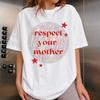 T-shirt Harry Styles Rispetta Tua Madre Unisex e Donna Estate Cotone Abbigliamento Moda Oversize Manica Corta Unisex