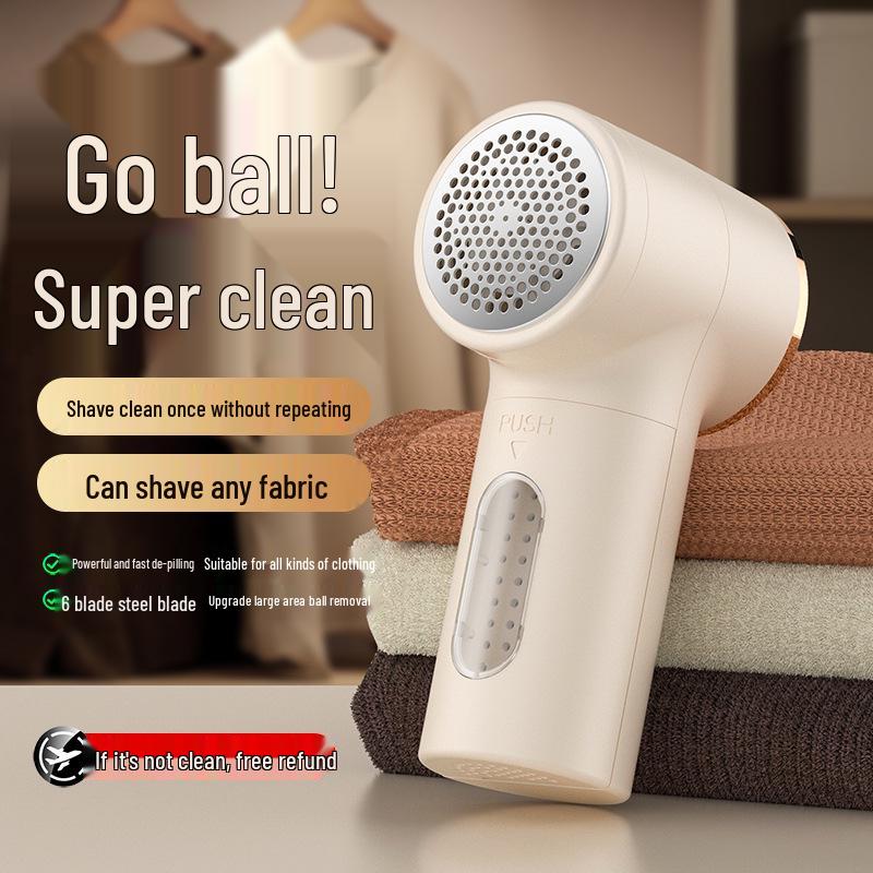 Rechargeable Lint Remover: Compact Home Appliance with Digital Display